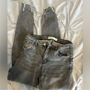 Hello Miss Charcoal Ankle Jeans